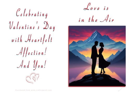 NCJP Valentines Day Card - Couples Silhouette