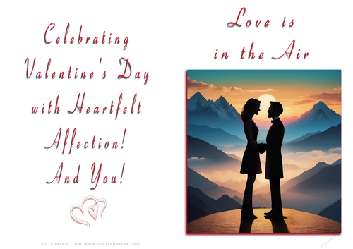 NCJP Valentines Day Card - Couples Silhouette