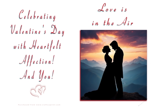 NCJP Valentines Day Card - Couples Silhouette