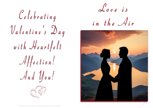 NCJP Valentines Day Card - Couples Silhouette