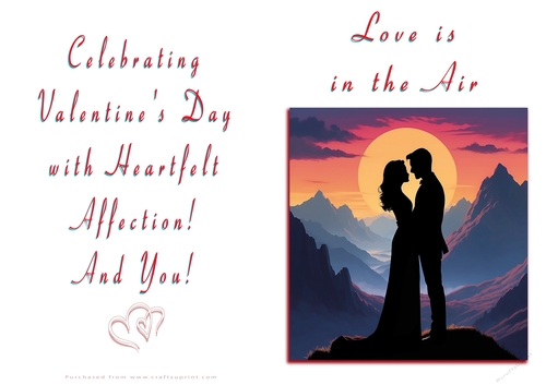 NCJP Valentines Day Card - Couples Silhouette