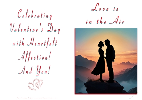 NCJP Valentines Day Card - Couples Silhouette