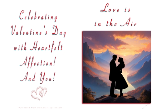 NCJP Valentines Day Card - Couples Silhouette