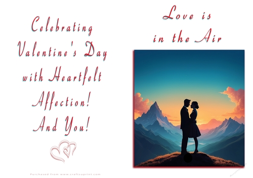 NCJP Valentines Day Card - Couples Silhouette