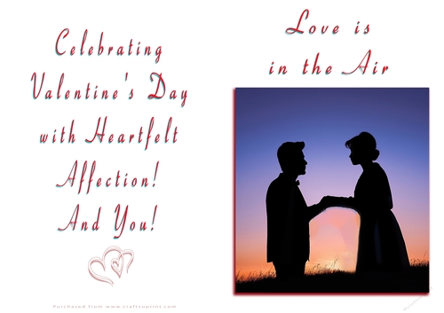 NCJP Valentines Day Card - Couples Silhouette