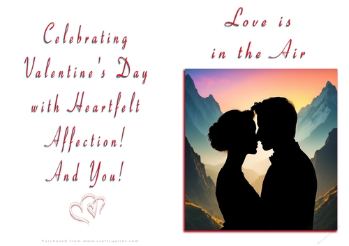 NCJP Valentines Day Card - Couples Silhouette