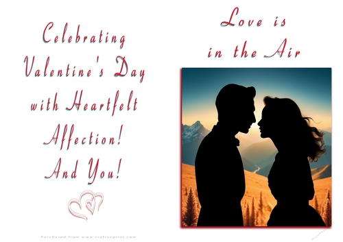 NCJP Valentines Day Card - Couples Silhouette
