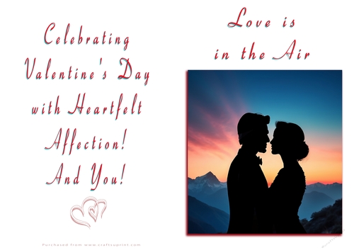 NCJP Valentines Day Card - Couples Silhouette