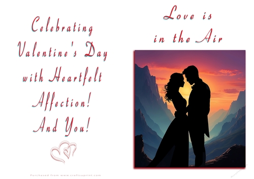 NCJP Valentines Day Card - Couples Silhouette