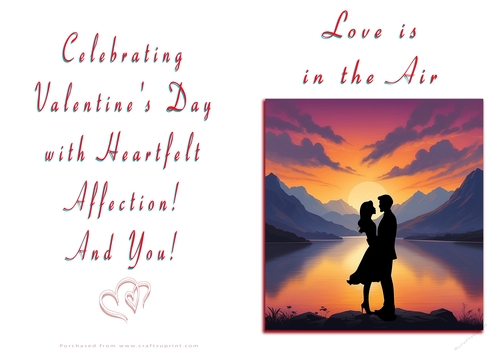 NCJP Valentines Day Card - Couples Silhouette