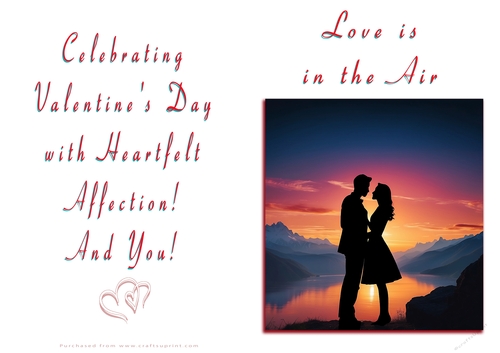 NCJP Valentines Day Card - Couples Silhouette