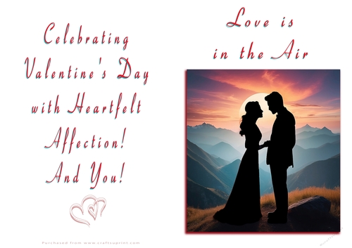 NCJP Valentines Day Card - Couples Silhouette