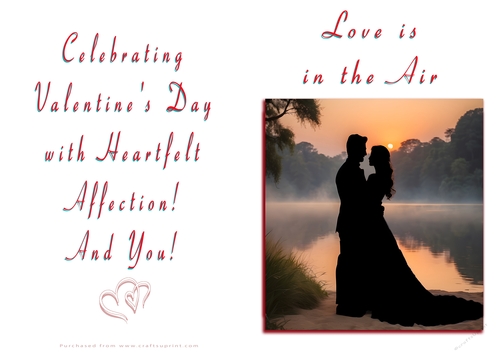 NCJP Valentines Day Card - Couples Silhouette