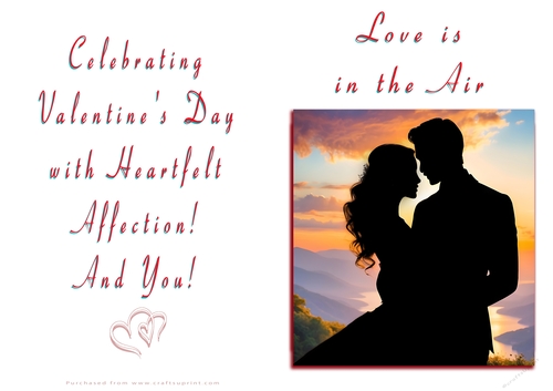 NCJP Valentines Day Card - Couples Silhouette