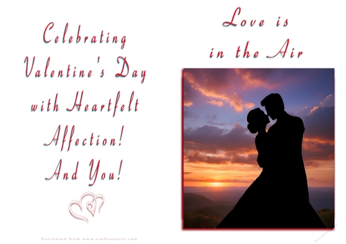 NCJP Valentines Day Card - Couples Silhouette