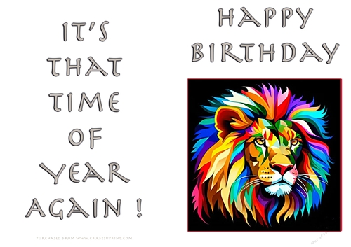 NCJP - Birthday Fantasy Lion