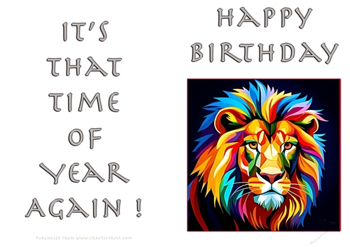 NCJP - Birthday Fantasy Lion