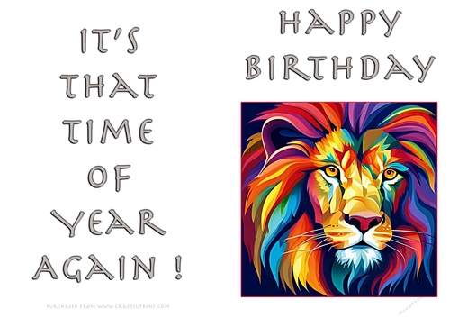 NCJP - Birthday Fantasy Lion