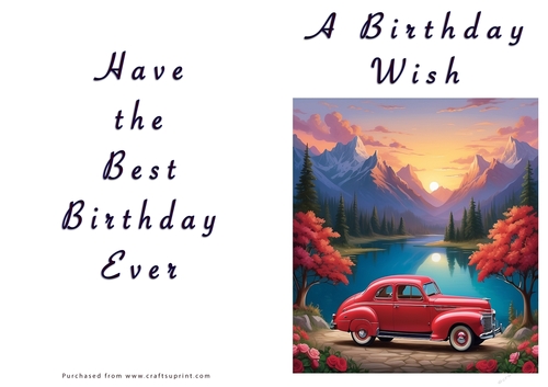 NCJP - A Birthday Wish - Classic Car