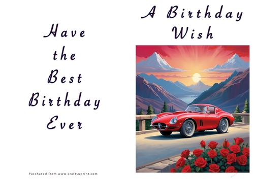 NCJP - A Birthday Wish - Classic Car