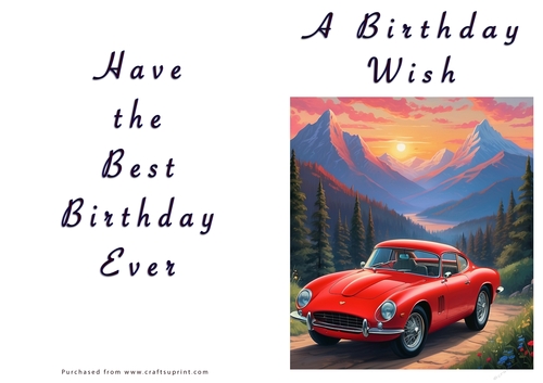 NCJP - A Birthday Wish - Classic Car