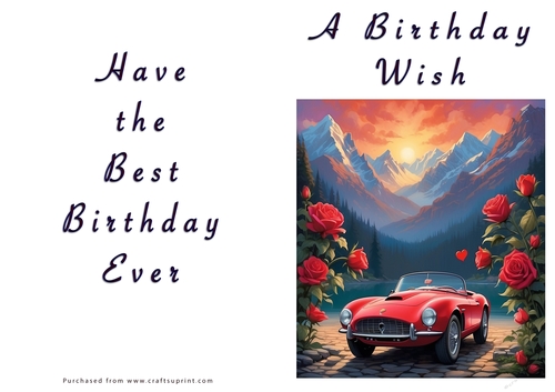 NCJP - A Birthday Wish - Classic Car