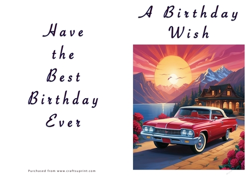 NCJP - A Birthday Wish - Classic Car
