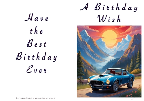 NCJP - A Birthday Wish - Classic Car