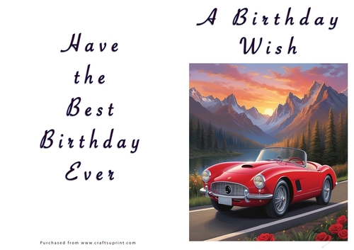 NCJP - A Birthday Wish - Classic Car