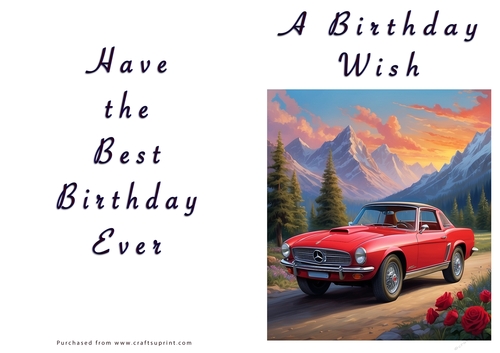 NCJP - A Birthday Wish - Classic Car