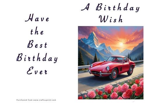 NCJP - A Birthday Wish - Classic Car