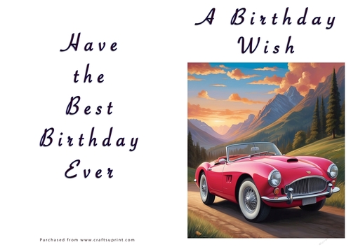 NCJP - A Birthday Wish - Classic Car