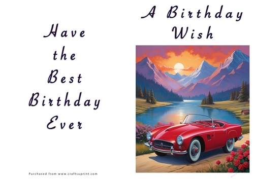 NCJP - A Birthday Wish - Classic Car
