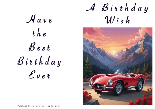 NCJP - A Birthday Wish - Classic Car