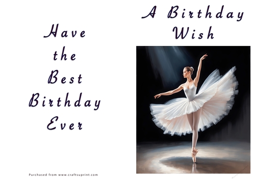 NCJP - A Birthday Wish - Fantasy Ballerina