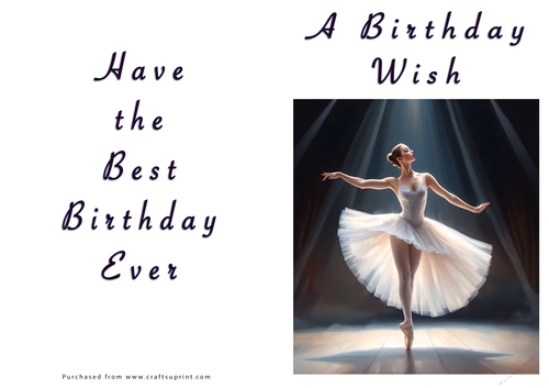 NCJP - A Birthday Wish - Fantasy Ballerina
