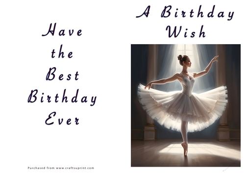 NCJP - A Birthday Wish - Fantasy Ballerina