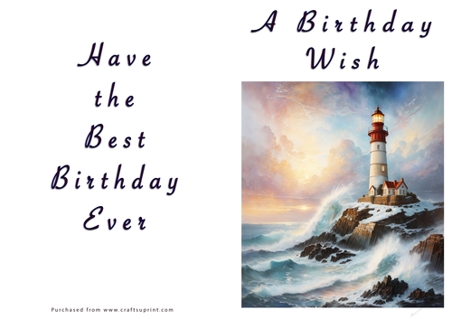 NCJP - A Birthday Wish - Fantasy Lighthouse