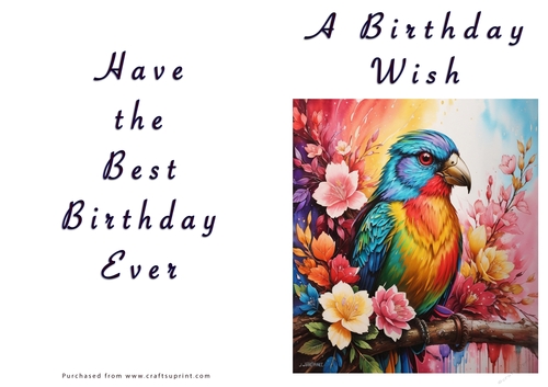 NCJP - A Birthday Wish - Fantasy Bird