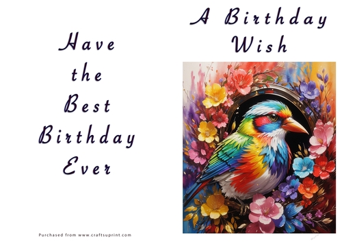 NCJP - A Birthday Wish - Fantasy Bird