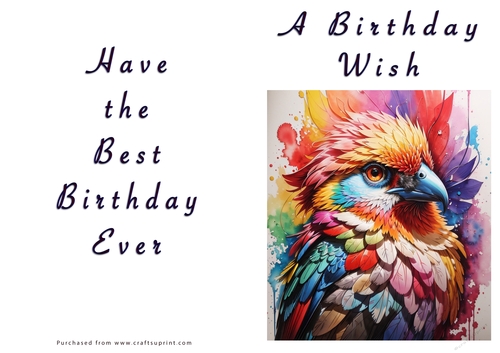 NCJP - A Birthday Wish - Fantasy Bird