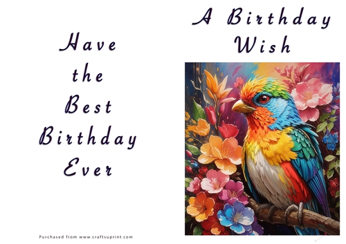NCJP - A Birthday Wish - Fantasy Bird