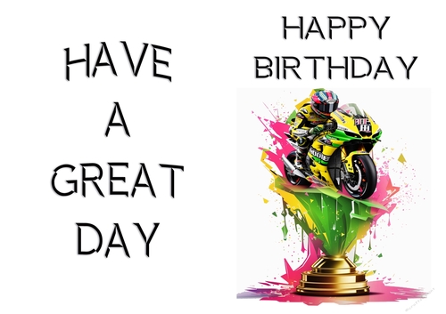 NCJP - A Birthday Card Motorcycle Trophies