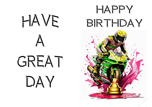 NCJP - A Birthday Card Motorcycle Trophies
