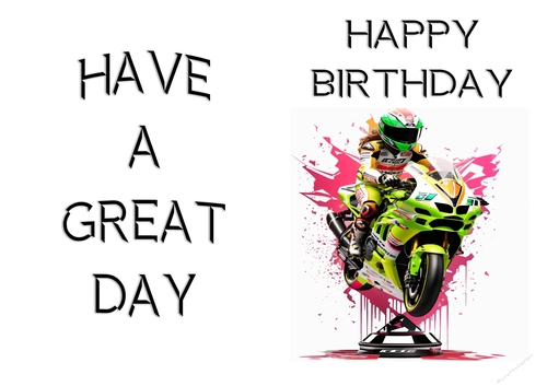 NCJP - A Birthday Card Motorcycle Trophies