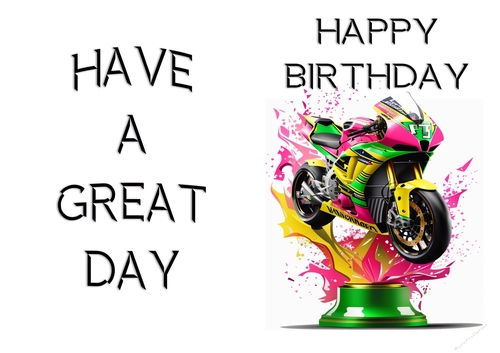 NCJP - A Birthday Card Motorcycle Trophies