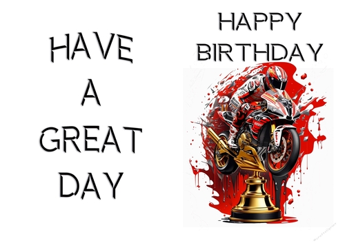 NCJP - A Birthday Card Motorcycle Trophies