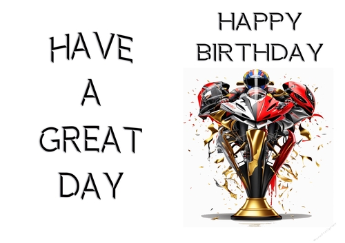 NCJP - A Birthday Card Motorcycle Trophies