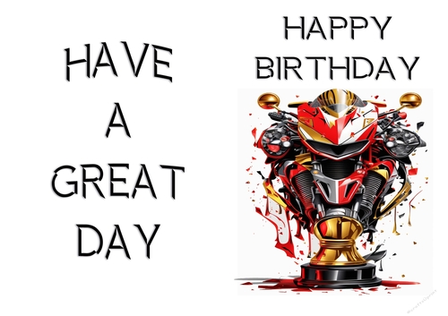 NCJP - A Birthday Card Motorcycle Trophies