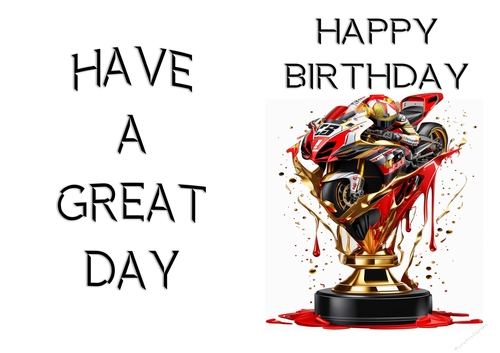 NCJP - A Birthday Card Motorcycle Trophies